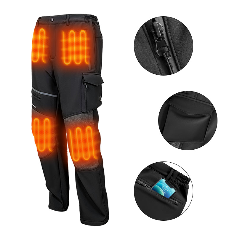 Powerbank Isıtmalı Outdoor Hiking Pantolon – Siyah
