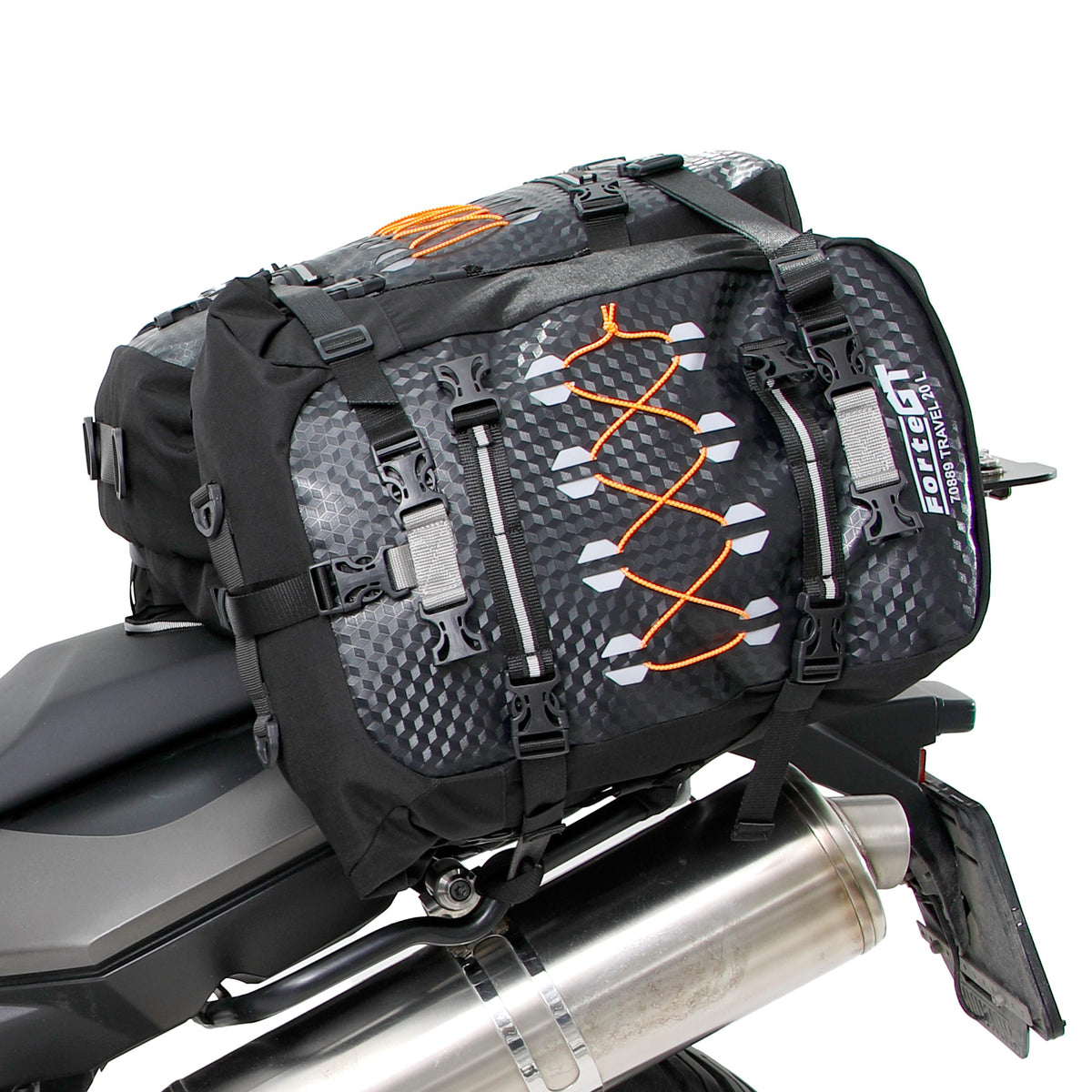 FORTE GT 70889 TRAVEL XL 70L Motosiklet Üçlü Arka Heybe