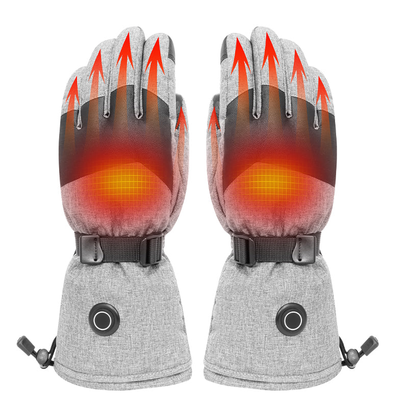 Dokunmatik Ekran Uyumlu Isıtmalı Outdoor Eldiven – Gri