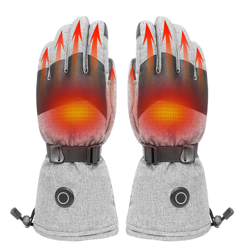 Dokunmatik Ekran Uyumlu Isıtmalı Outdoor Eldiven – Gri