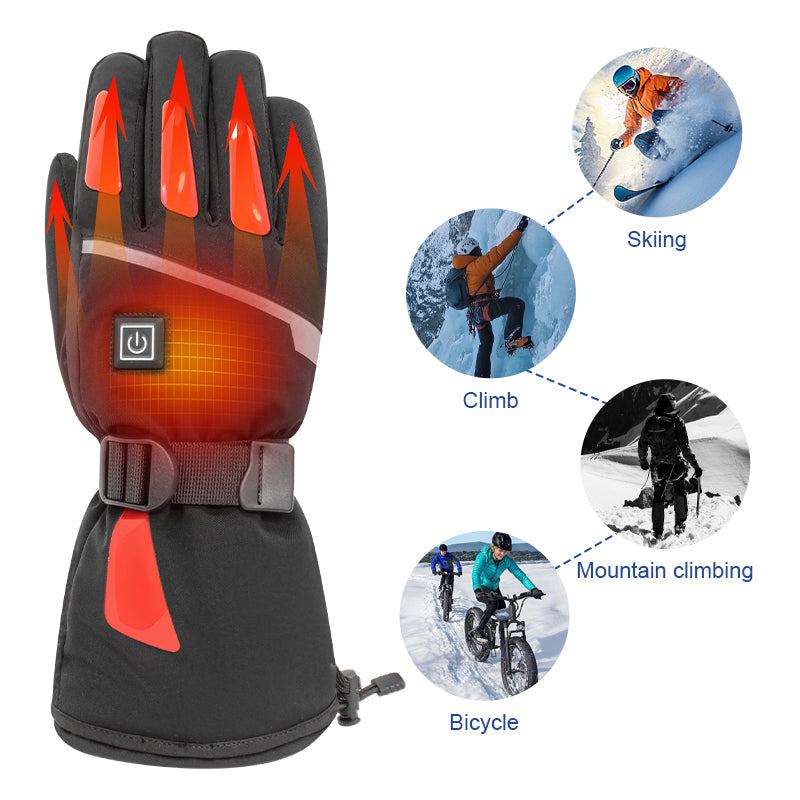 Batarya Destekli Isıtmalı Outdoor Eldiven – Siyah